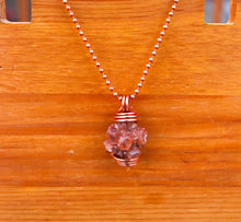 Load image into Gallery viewer, Aragonite | Earth Master | Copper Pendant & Cuban Link Chain