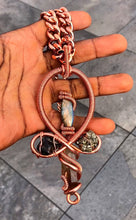 Load image into Gallery viewer, Custom Ankh Pendant | 4 Crystals