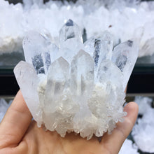 Load image into Gallery viewer, Natural White Crystal Cluster Degaussing Purification Crafts Rough Stone Ore Specimen Home Office Decoration