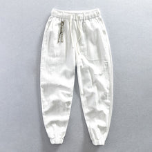Load image into Gallery viewer, Mens Relaxed-fit Linen-Cotton Pants