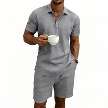 Load image into Gallery viewer, Linen Casual Short-Sleeve Shorts Set
