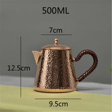 Load image into Gallery viewer, Handmade Small Copper Teapot Pure Copper Teapot Making Teapot