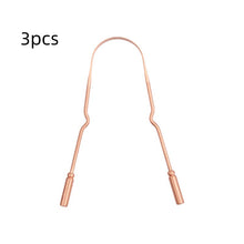 Load image into Gallery viewer, Tongue Cleaning Oral Care Tools All Copper Material