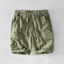 Load image into Gallery viewer, Mens Casual Linen Shorts