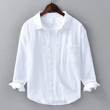Load image into Gallery viewer, Long Linen Sleeves Casual Shirt