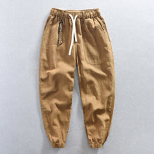 Load image into Gallery viewer, Mens Relaxed-fit Linen-Cotton Pants