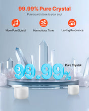 Load image into Gallery viewer, 2PCS Crystal Singing Bowls, 8-inch And 10-inch A &amp; F Note Singing Bowls, Frosted Quartz