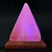 Load image into Gallery viewer, Pyramid-shaped Salt Crystal Lamp Usb Crystal Colorful Color Changing