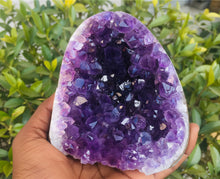 Load image into Gallery viewer, Natural Ametista Amethyst Geode Quartz Cluster Crystal Specimen Energy Healing Thunder Egg