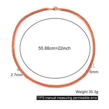 Load image into Gallery viewer, Copper Curb Chain