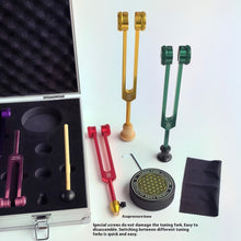 Load image into Gallery viewer, Alloy Chakra Tuning Fork Set