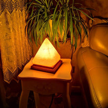 Load image into Gallery viewer, Pyramid-shaped Salt Crystal Lamp Usb Crystal Colorful Color Changing