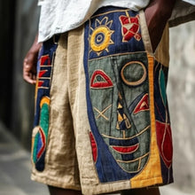 Load image into Gallery viewer, Retro Tribal Mask Men's Shorts