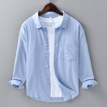 Load image into Gallery viewer, Long Linen Sleeves Casual Shirt