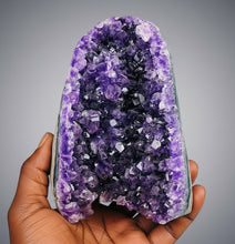 Load image into Gallery viewer, Natural Ametista Amethyst Geode Quartz Cluster Crystal Specimen Energy Healing Thunder Egg