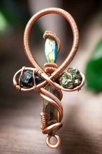 Load image into Gallery viewer, Custom Crystal Ankh | Pendant