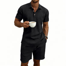 Load image into Gallery viewer, Linen Casual Short-Sleeve Shorts Set