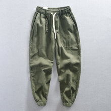Load image into Gallery viewer, Mens Relaxed-fit Linen-Cotton Pants