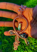 Load image into Gallery viewer, Custom Ankh Pendant | 4 Crystals