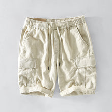 Load image into Gallery viewer, Mens Casual Linen Shorts