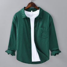 Load image into Gallery viewer, Long Linen Sleeves Casual Shirt