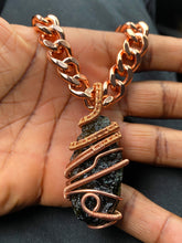 Load image into Gallery viewer, Copper Wrapped Moldavite | Timeline Transformation