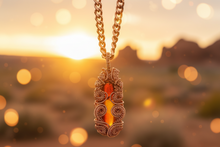 Load image into Gallery viewer, Copper Carnelian Pendant | Majestic Royalty