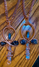 Load image into Gallery viewer, Custom Ankh Pendant | 4 Crystals