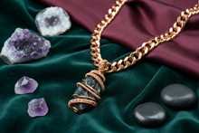 Load image into Gallery viewer, Copper Wrapped Moldavite | Timeline Transformation