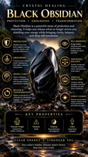 Load image into Gallery viewer, Black Obsidian | Grounding | Protection | Truth | 14k Goldfilled