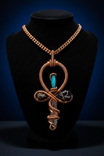 Load image into Gallery viewer, Custom Ankh Pendant | 4 Crystals