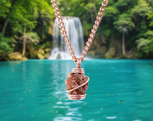 Load image into Gallery viewer, Aragonite XL | Earth Master | Copper Pendant &amp; Cuban Link Chain