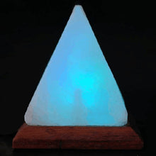 Load image into Gallery viewer, Pyramid-shaped Salt Crystal Lamp Usb Crystal Colorful Color Changing