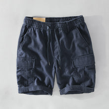 Load image into Gallery viewer, Mens Casual Linen Shorts