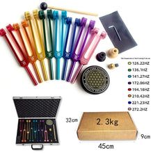 Load image into Gallery viewer, Alloy Chakra Tuning Fork Set