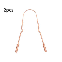 Load image into Gallery viewer, Tongue Cleaning Oral Care Tools All Copper Material
