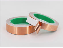 Load image into Gallery viewer, Adhesive Copper Foil Conductive Shielding High Temperature Resistant Copper Foil Paper Radiation Proof Heat Dissipation Self Adhesive Single Guide Double Conductive Copper Foil Tape