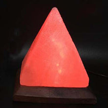 Load image into Gallery viewer, Pyramid-shaped Salt Crystal Lamp Usb Crystal Colorful Color Changing